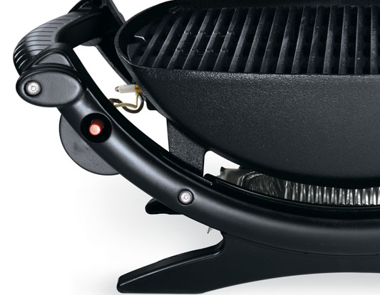 Weber Gasgrill Gas Grill Q 100 Titan + GRATIS Umrüstset ( 120, 140 