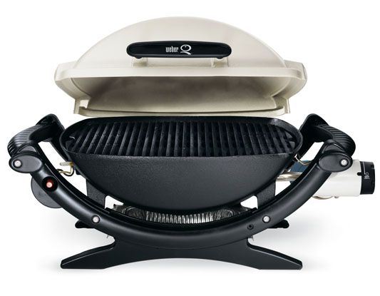 Weber Gasgrill Gas Grill Q 100 Titan + GRATIS Umrüstset  