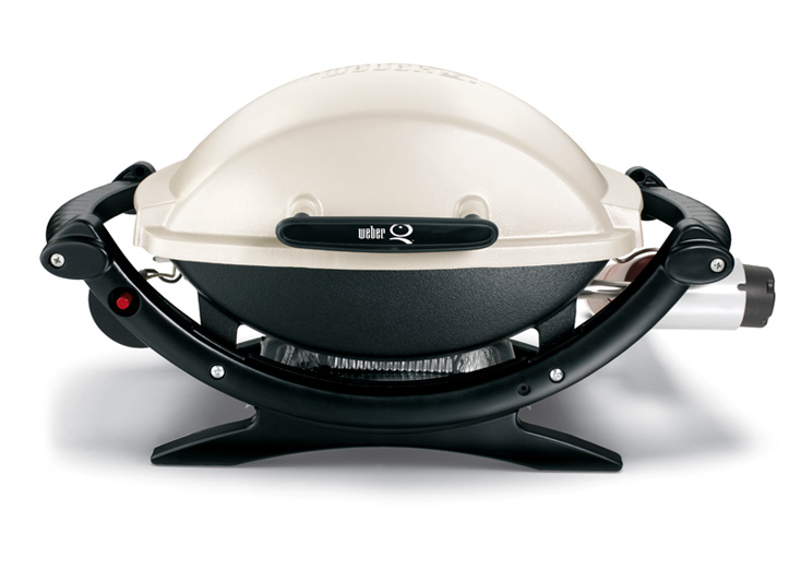 Weber Gasgrill Gas Grill Q 100 Titan + GRATIS Umrüstset  